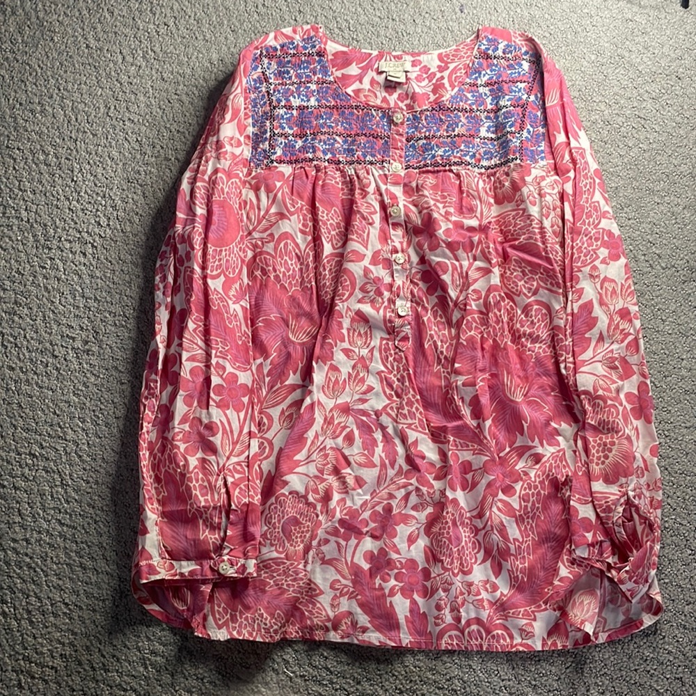 Ladies Jcrew Long sleeve Blouse